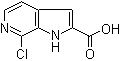 7-氯-1H-吡咯并[2,3-c]吡啶-2-羧酸分子结构 (CAS 867034-08-0)