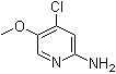 2-Amino-4-chloro-5-methoxypyridine molecular structure (CAS 867131-26-8)