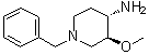 反式-3-甲氧基-1-苄基-4-哌啶胺分子结构 (CAS 86717-81-9)