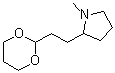 2-[2-(1,3-二恶烷-2-基)乙基]-1-甲基吡咯烷分子结构 (CAS 868618-73-9)