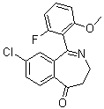 8-Chloro-1-(2-fluoro-6-methoxyphenyl)-3,4-dihydro-5H-2-benzazepin-5-one molecular structure (CAS 869367-01-1)