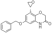 8-(2R)-环氧乙烷基-6-(苄氧基)-2H-1,4-苯并恶嗪-3(4H)-酮分子结构 (CAS 869478-12-6)