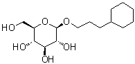 3-环己基丙基 beta-D-吡喃葡萄糖苷分子结构 (CAS 869541-00-4)