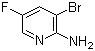 2-氨基-3-溴-5-氟吡啶分子结构 (CAS 869557-43-7)