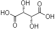 L(+)-Tartaric acid molecular structure (CAS 87-69-4)