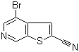 4-Bromothieno[2,3-c]pyridine-2-carbonitrile molecular structure (CAS 870235-00-0)
