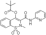 Piroxicam pivalate molecular structure (CAS 87027-09-6)