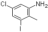 5-氯-3-碘-2-甲基苯胺分子结构 (CAS 870606-29-4)
