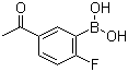 2-Fluoro-5-acetylphenylboronic acid molecular structure (CAS 870777-29-0)