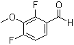 2,4-二氟-3-甲氧基苯甲醛分子结构 (CAS 870837-66-4)