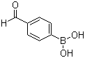 4-甲酰基苯硼酸分子结构 (CAS 87199-17-5)