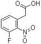 3-Fluoro-2-nitrobenzeneacetic acid molecular structure (CAS 872141-25-8)