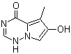 6-Hydroxy-5-methyl-3H-pyrrolo[2,1-f][1,2,4]triazin-4-one molecular structure (CAS 872206-45-6)