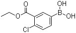 CAS # 874219-46-2, 4-Chloro-3-(ethoxycarbonyl)phenylboronic acid, 4-Chloro-3-(ethoxycarbonyl)benzeneboronic acid