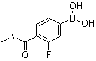 [4-[(Dimethylamino)carbonyl]-3-fluorophenyl]boronic acid molecular structure (CAS 874289-13-1)