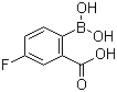 2-Carboxy-4-fluorophenylboronic acid molecular structure (CAS 874290-63-8)
