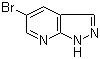 5-溴-1H-吡唑并[3,4-b]吡啶分子结构 (CAS 875781-17-2)
