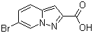 6-溴吡唑并[1,5-a]吡啶-2-羧酸分子结构 (CAS 876379-74-7)