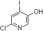 2-氯-5-羟基-4-碘吡啶分子结构 (CAS 877133-58-9)