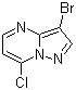 3-溴-7-氯吡唑并[1,5-a]嘧啶分子结构 (CAS 877173-84-7)