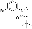 6-溴-1H-吲唑-1-羧酸叔丁酯分子结构 (CAS 877264-77-2)