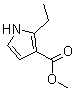 2-Ethyl-1H-pyrrole-3-carboxylic acid methyl ester molecular structure (CAS 879214-82-1)