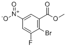 甲基2-溴-3-氟-5-硝基苯甲酸酯分子结构 (CAS 881415-30-1)
