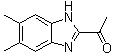 1-(5,6-二甲基-1H-苯并咪唑-2-基)乙酮分子结构 (CAS 881672-80-6)