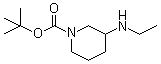3-(Ethylamino)-1-piperidinecarboxylic acid tert-butyl ester molecular structure (CAS 883546-56-3)