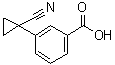 3-(1-氰基环丙基)苯甲酸分子结构 (CAS 884001-11-0)