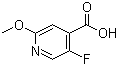 5-氟-2-甲氧基吡啶-4-羧酸分子结构 (CAS 884495-30-1)