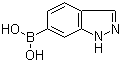 6-吲唑硼酸分子结构 (CAS 885068-10-0)