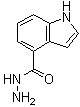 1H-吲哚-4-甲酰肼分子结构 (CAS 885272-22-0)