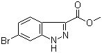 6-Bromo-1H-indazole-3-carboxylic acid methyl ester molecular structure (CAS 885278-42-2)
