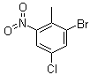 2-溴-4-氯-6-硝基甲苯分子结构 (CAS 885518-95-6)