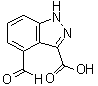 4-甲酰基-1H-吲唑-3-羧酸分子结构 (CAS 885519-90-4)