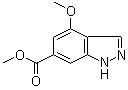 4-Methoxy-1H-indazole-6-carboxylic acid methyl ester molecular structure (CAS 885521-13-1)