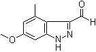 6-甲氧基-4-甲基-1H-吲唑-3-甲醛分子结构 (CAS 885521-39-1)