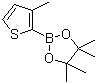 3-甲基噻吩-2-硼酸频哪醇酯分子结构 (CAS 885692-91-1)