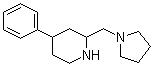 4-苯基-2-(1-吡咯烷基甲基)哌啶分子结构 (CAS 885951-15-5)