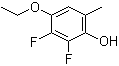 4-乙氧基-2,3-二氟-6-甲基苯酚分子结构 (CAS 886037-78-1)