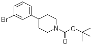 4-(3-溴苯基)-1-哌啶甲酸叔丁酯分子结构 (CAS 886362-62-5)