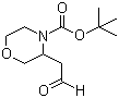 3-(2-氧代乙基)-4-吗啉羧酸叔丁酯分子结构 (CAS 886365-55-5)
