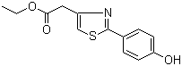 2-(4-Hydroxyphenyl)-4-thiazoleacetic acid ethyl ester molecular structure (CAS 886503-50-0)