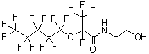 2,3,3,3-Tetrafluoro-N-(2-hydroxyethyl)-2-[(undecafluoropentyl)oxy]propanamide molecular structure (CAS 886762-15-8)