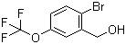 2-溴-5-(三氟甲氧基)苄醇分子结构 (CAS 886763-15-1)