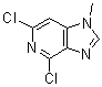 4,6-二氯-1-甲基-1H-咪唑并[4,5-c]吡啶分子结构 (CAS 887147-19-5)
