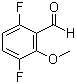 3,6-二氟-2-甲氧基苯甲醛分子结构 (CAS 887267-04-1)