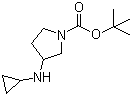 tert-Butyl 3-(cyclopropylamino)pyrrolidine-1-carboxylate molecular structure (CAS 887587-25-9)