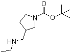 3-[(Ethylamino)methyl]-1-pyrrolidinecarboxylic acid tert-butyl ester molecular structure (CAS 887591-54-0)